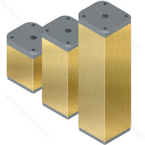 Nábytk.noha NA6 40x40, matné zlato 