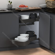 Erg.roh.kôš ASTON LUX "90" 2 pol. ľavý s tlmením, antracit / Iron Line