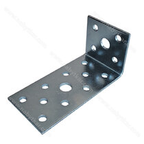 Uholník kovový trojradové dierovanie 40x80x40, zinok ( bal:50 ks)