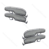 Erg.roh.kôš NUVO II.pre 1000 mm,  2 pol. antracit s tlmením