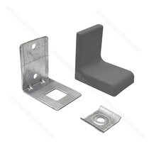 Rekt.Uholník s krytkou, antracit / LUX