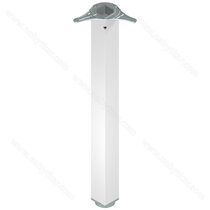 Stol.noha alu 60x60/710/R, biela / LC