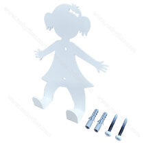 Vešiak WS45 dievča, biely mat / Gamet