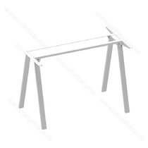 Kancel. podnož SR104,v:725 mm, š:1060 mm, biela matná   / Gamet