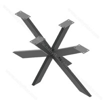 Stolová podnož 2X ,v:703x1501, čierny mat 