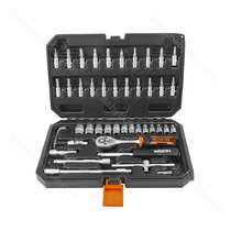 Sada náradia 155146, 46 dielna, bity, hlavice a malá račna  / Wokin