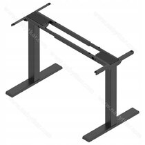 Kancelárska podnož FUTURO COMPAKT elektr. nastavitelná (685mm-1180mm), rovná, Čierna / Rejs