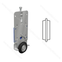 Koliesko spodné SprinART na koľaj Rama -  čierne /Laguna Koliesko spodné SprinART na koľaj Rama -  čierne /Laguna