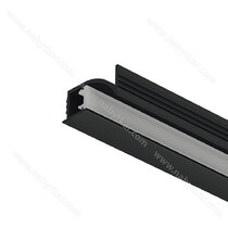 Häfele Loox5 profil 1107 pro osvětlovací LED pásky 5 mm 833.95.731 asymetrické rozložení světla, čer