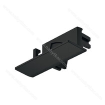 Koncová krytka, Pro Häfele Loox5 Profile 1107,s kabelovou prechodkou, čierny