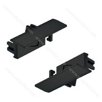 Koncová krytka, Pro Häfele Loox5 Profile 1107,s kabelovou prechodkou, čierny (bal.=1P+1L)