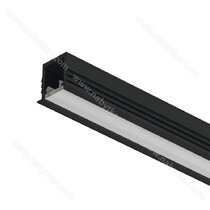 Häfele Loox5 profil 1104 pro osvětlovací LED pásky, Hliník, černý elox, 2500 mm 833.94.103