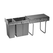 Kôš na odpadky IR330, 10+20l, s tlmením, bez uchytenia na dvierka, do 300 mm, sivý /Irone