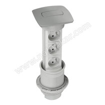 Stolová vyťahovacia zásuvka Versa 3, mat.chrom