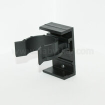 Klips pre nábytkovú nohu R5, čierny plast / Volpato