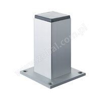 Nábytk.noha N 45X45 A 100 s reguláciou, hliník / Zobal