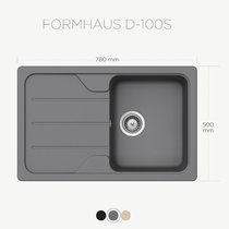 Granitové drezy Formhaus D-100S