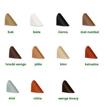 Uholník kovový jednoradové dierovanie s krytkou plast, balenie=50ks