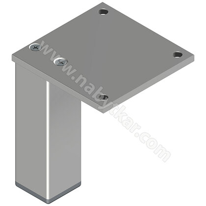 Nábytk.noha N 30X30 B, hliník /Zobal Nábytk.noha N 30X30 B, hliník /Zobal