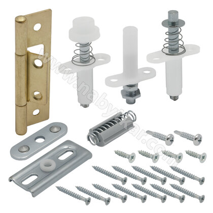 Zostava BIFOLD - 2 dverová na 15kg, mosadz /Laguna