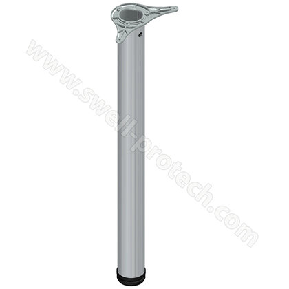 Stol.noha 60/710mm, mat.chróm /Swell