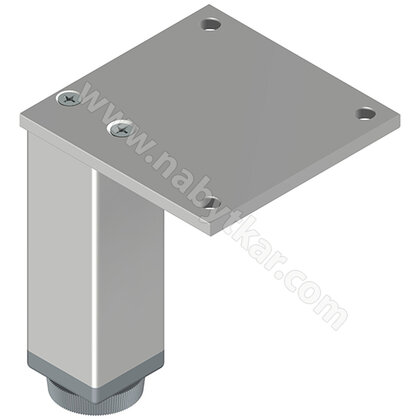 Nábytk.noha N 30X30 B, hliník s reguláciou/Zobal