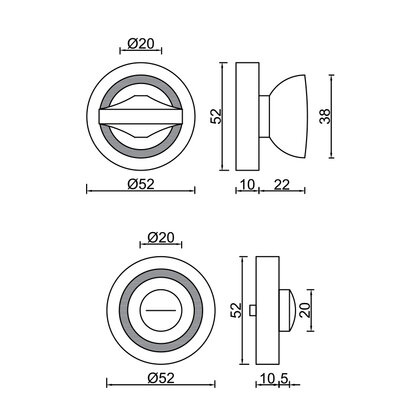 Rozetka na WC- K-008-01 G8/G2 TOLEDO/CAPRI