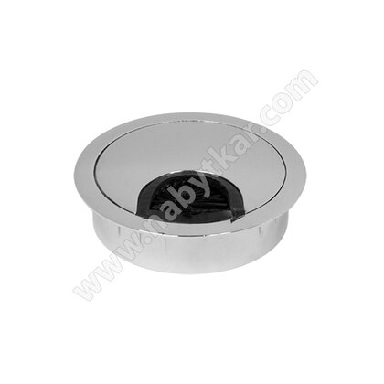 Prechodka kábla, kovová chrom fi 60 mm