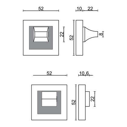 Rozetka na WC K-008-03 VESTA,LEO Rozetka na WC K-008-03 VESTA,LEO