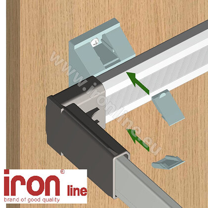 Výs.kôš K03-90,drôtený+relig-vysoký,mat.chróm /Iron line