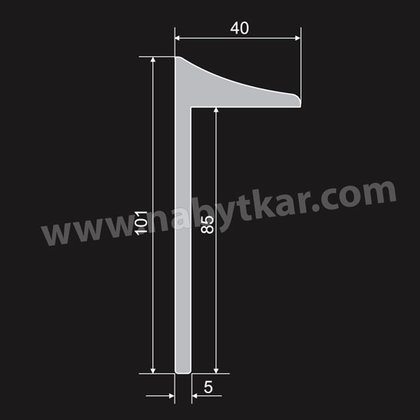 Sten-predel -  Držiak steny na prac.stôl L = 50mm Sten-predel -  Držiak steny na prac.stôl L = 50mm