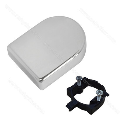 Záves Sklo - krytka D + protiplast a skrutky,  chróm /Swell Záves Sklo - krytka D + protiplast a skrutky,  chróm /Swell