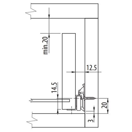 Vodiaca lišta zásuvková /GT