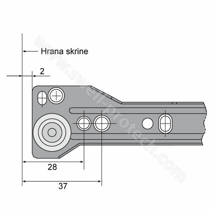 Metalbox, mal. striebro /Swell
