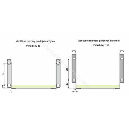 Metalbox, mal. striebro /Swell