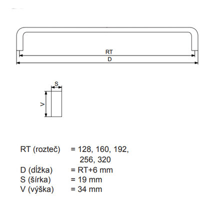 Madlo F009 - hliník