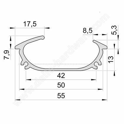 Madlo F055 - hliník