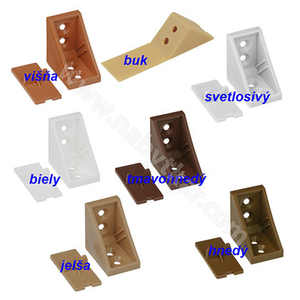 Uholník plastový 4-dierový nad sebou,nový typ