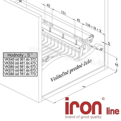 Výs.kôš bez uch.na dvierka