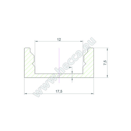 LED PROFIL - Vonkajší Profil - hliník, 2m (bez krycej lišty) LED PROFIL - Vonkajší Profil - hliník, 2m (bez krycej lišty)