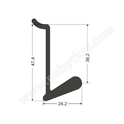 Wall sys. - Hák dlhý