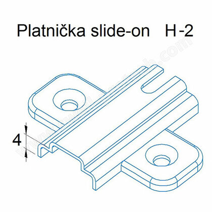 Platnička Slide on/Swell
