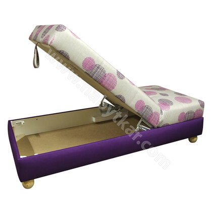 Postel. výklop.kov. čelné na 2-posteľ,polohovacie V6, zinok KP6