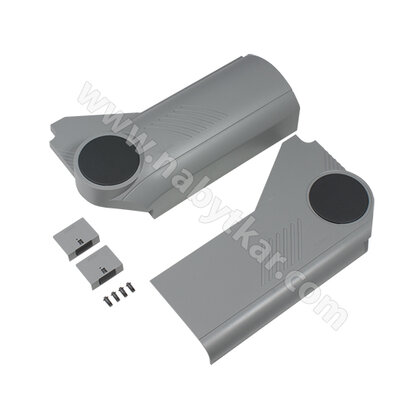 Krytky do aventosu HL 21L8020 SERV.DR bledosivá/antikorová /Blum