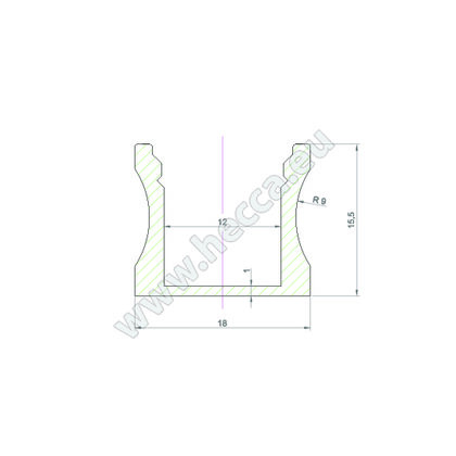 LED Profil 04 - 3m, hlinik vonkajší profil 15,5x18mm (bez krycej lišty) LED Profil 04 - 3m, hlinik vonkajší profil 15,5x18mm (bez krycej lišty)