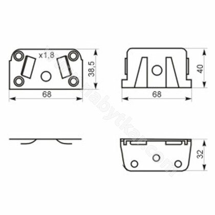 Postelné kovanie hreb.stredové (1+1)