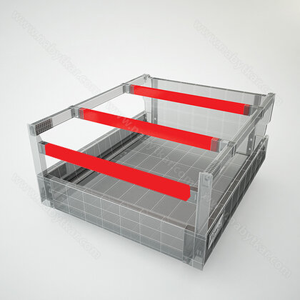 EVOLUTION 86 Predný/priečny reling Hranatý 1100 mm