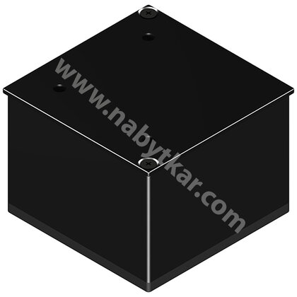 Nábytk.noha 080x080 h- 060mm, čierna Nábytk.noha 080x080 h- 060mm, čierna