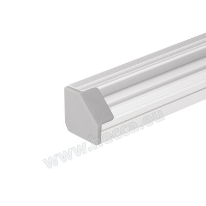 LED PROFIL - 18x18mm Rohový aj Rohový SLIM - Koncovka - sivá /LC LED PROFIL - 18x18mm Rohový aj Rohový SLIM - Koncovka - sivá /LC