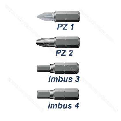 Hroty na skrutkovanie s príslušenstvom